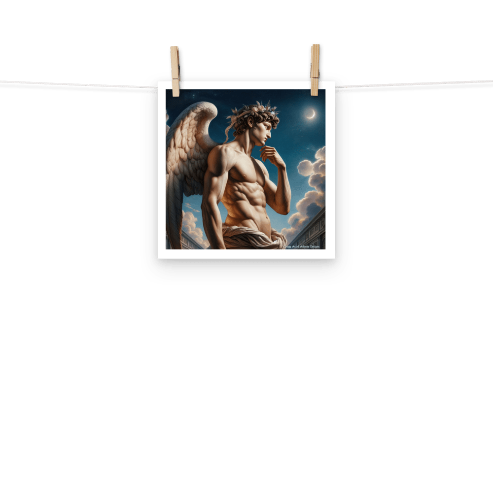 Sculpted Angel Photo paper poster - Gregg Acini Adoree Designs - Art