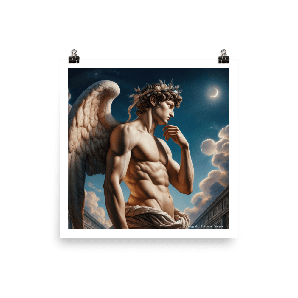 Sculpted Angel Photo paper poster - Gregg Acini Adoree Designs - Art