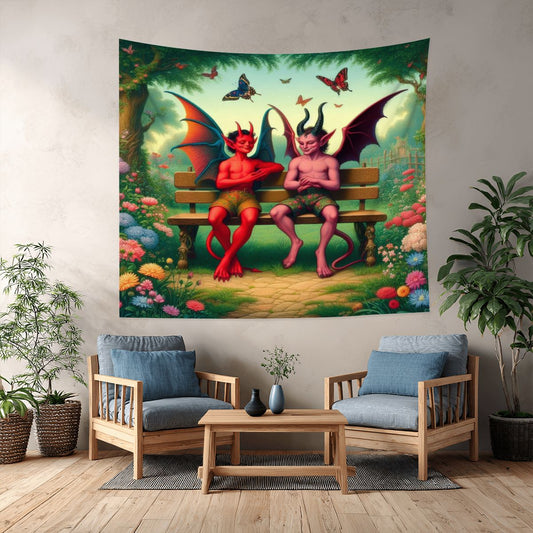 Shenanigans Lightweight Wall Tapestry (Fabric Wall Hanging - USA) - Gregg Acini Adoree Designs - Wall Coverings