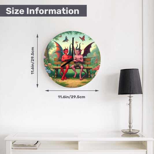 Shenanigans MDF Wall Clock (Made in USA) - Gregg Acini Adoree Designs - Wall Clock