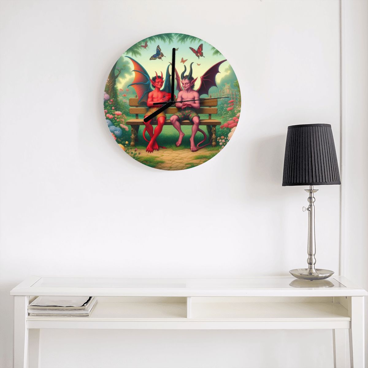 Shenanigans MDF Wall Clock (Made in USA) - Gregg Acini Adoree Designs - Wall Clock