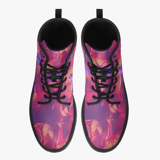 Shrine Hummingbird Trendy Leather Boots - Gregg Acini Adoree Designs - Boots