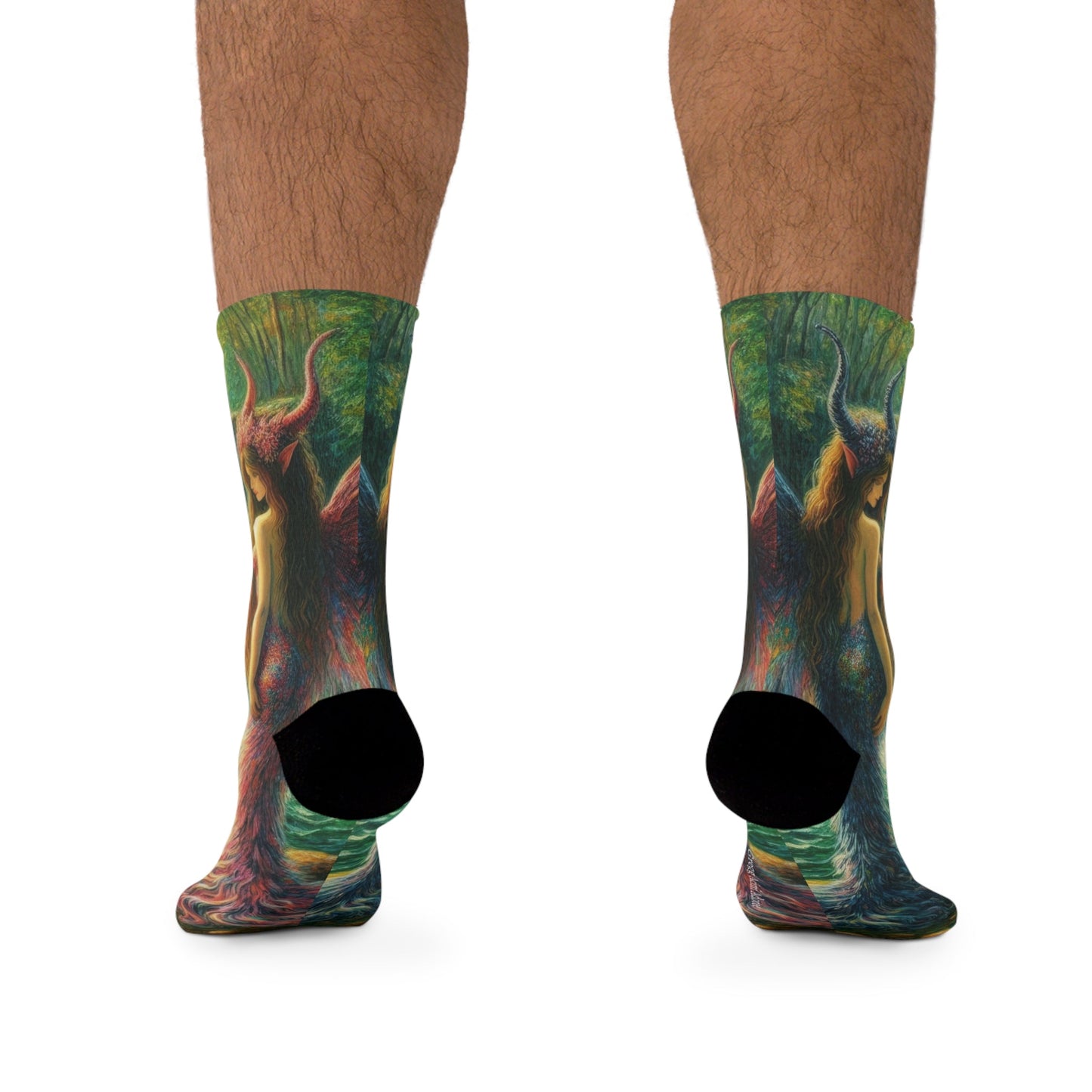 Sisters Eco - Friendly Art Socks - Artistic Recycled Poly Socks - Gregg Acini Adoree Designs - All Over Prints