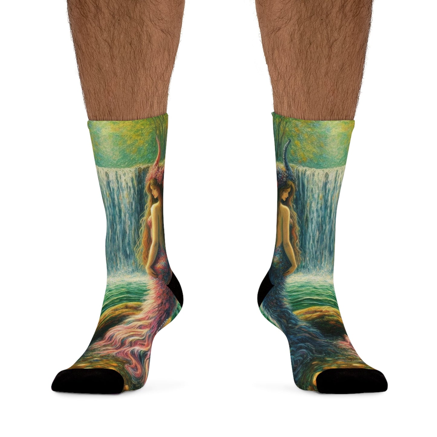 Sisters Eco - Friendly Art Socks - Artistic Recycled Poly Socks - Gregg Acini Adoree Designs - All Over Prints