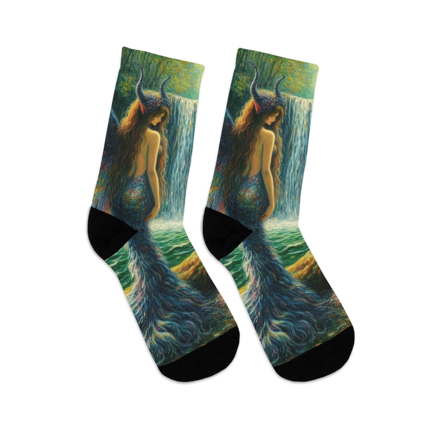 Sisters Eco - Friendly Art Socks - Artistic Recycled Poly Socks - Gregg Acini Adoree Designs - All Over Prints