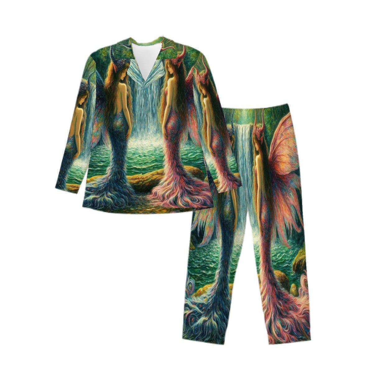 Sisters Long Sleeved Pajamas for Men Set - Gregg Acini Adoree Designs - Men's Pajamas
