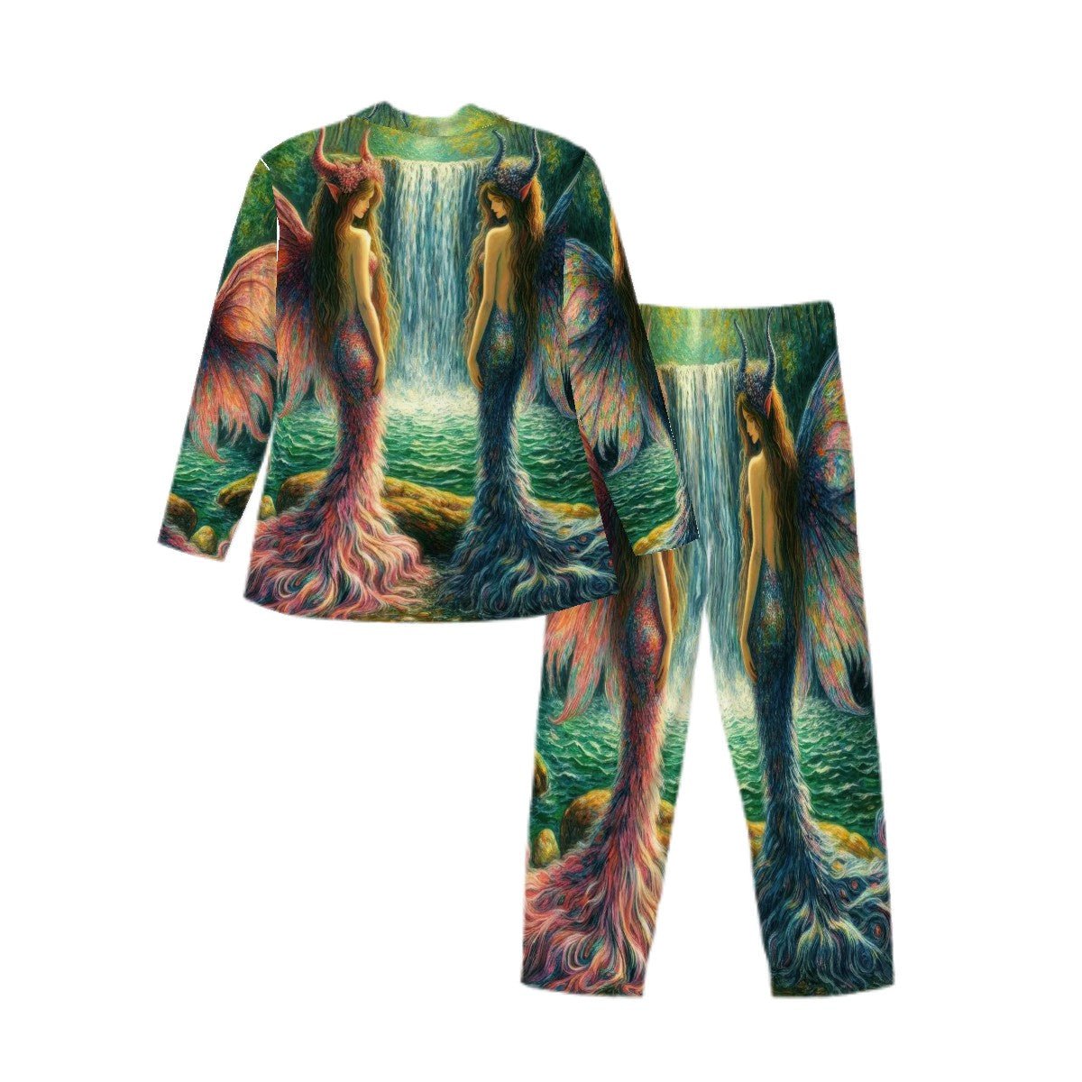 Sisters Long Sleeved Pajamas for Men Set - Gregg Acini Adoree Designs - Men's Pajamas