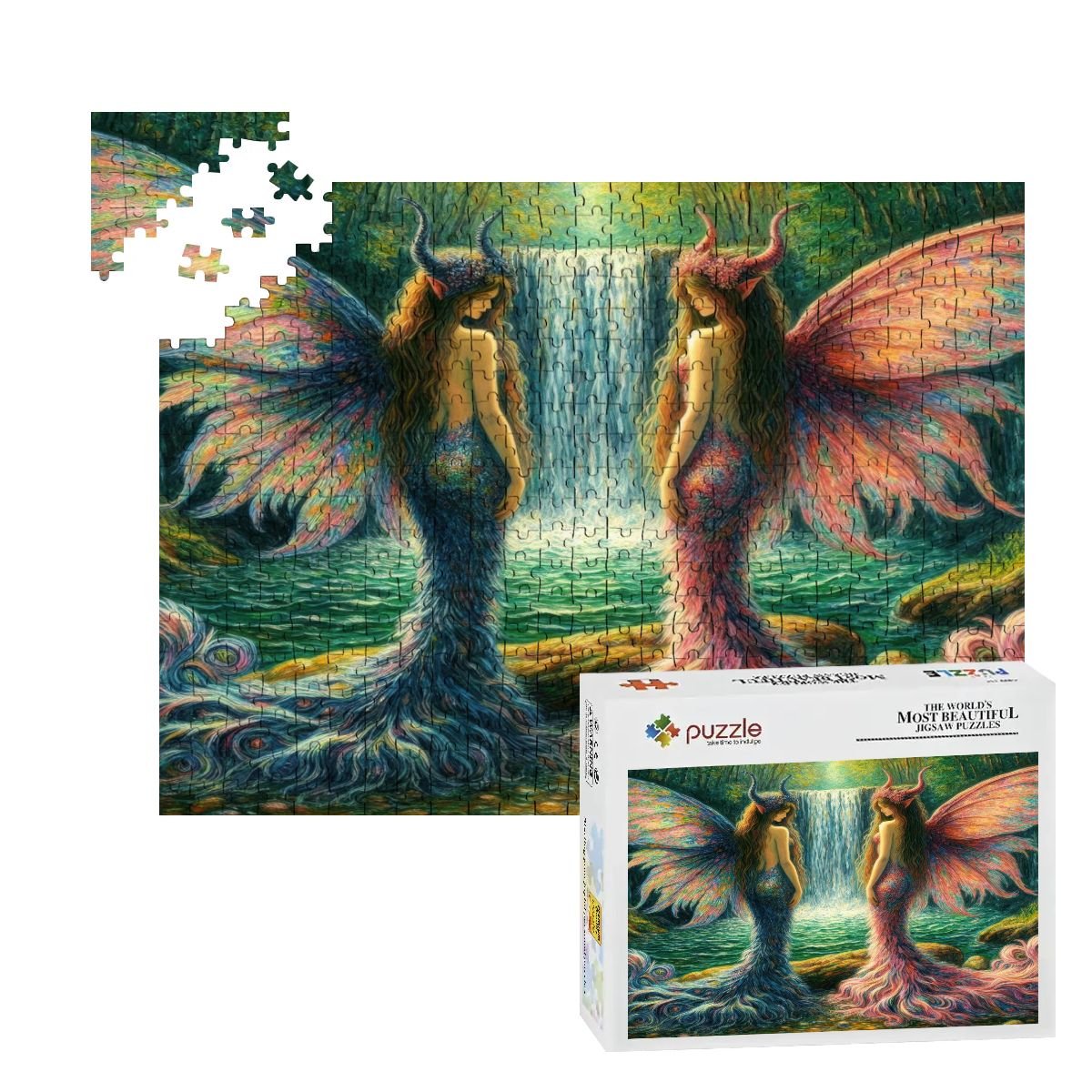 Sisters Wooden Jigsaw Puzzles 500 pcs - Gregg Acini Adoree Designs - Jigsaw Puzzle
