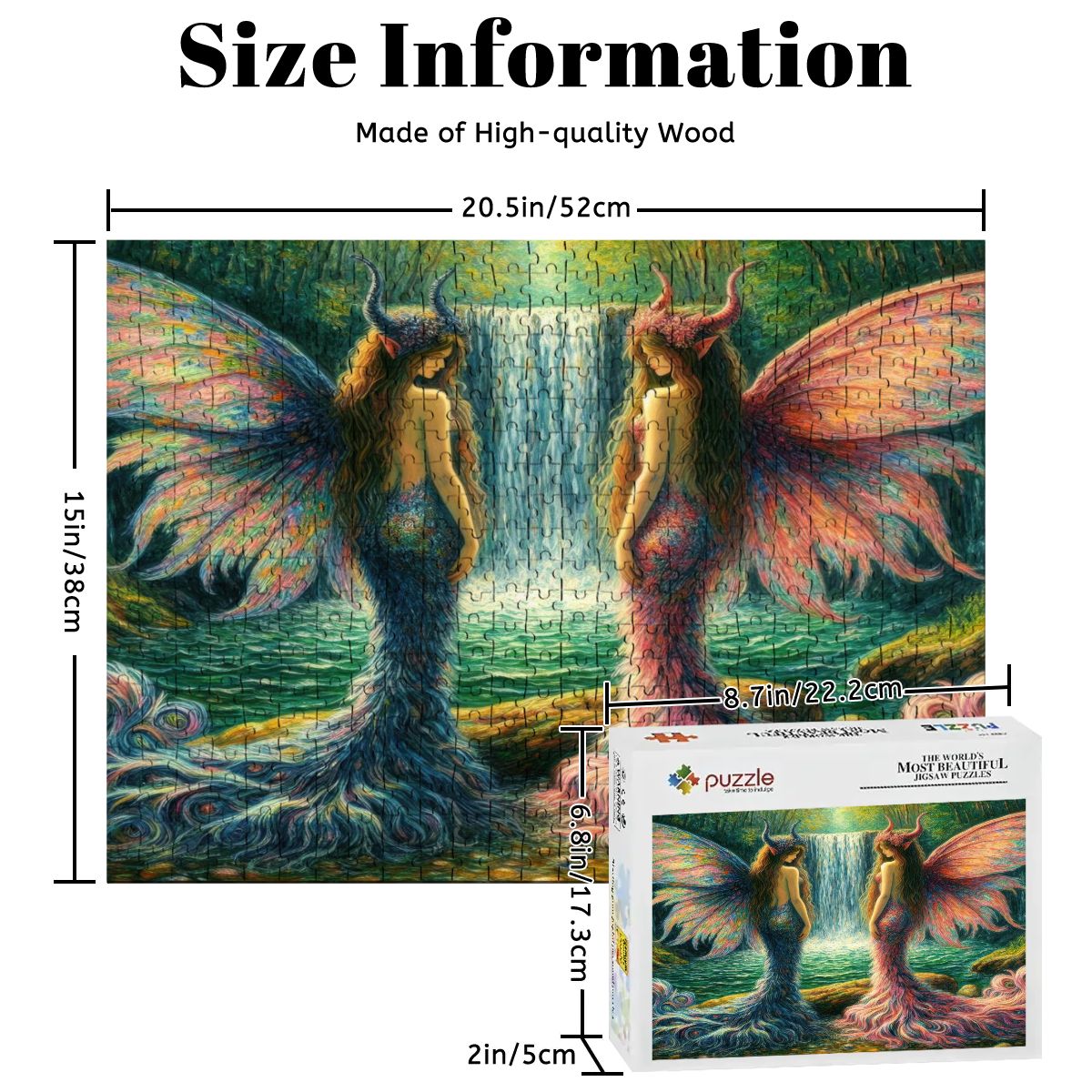 Sisters Wooden Jigsaw Puzzles 500 pcs - Gregg Acini Adoree Designs - Jigsaw Puzzle