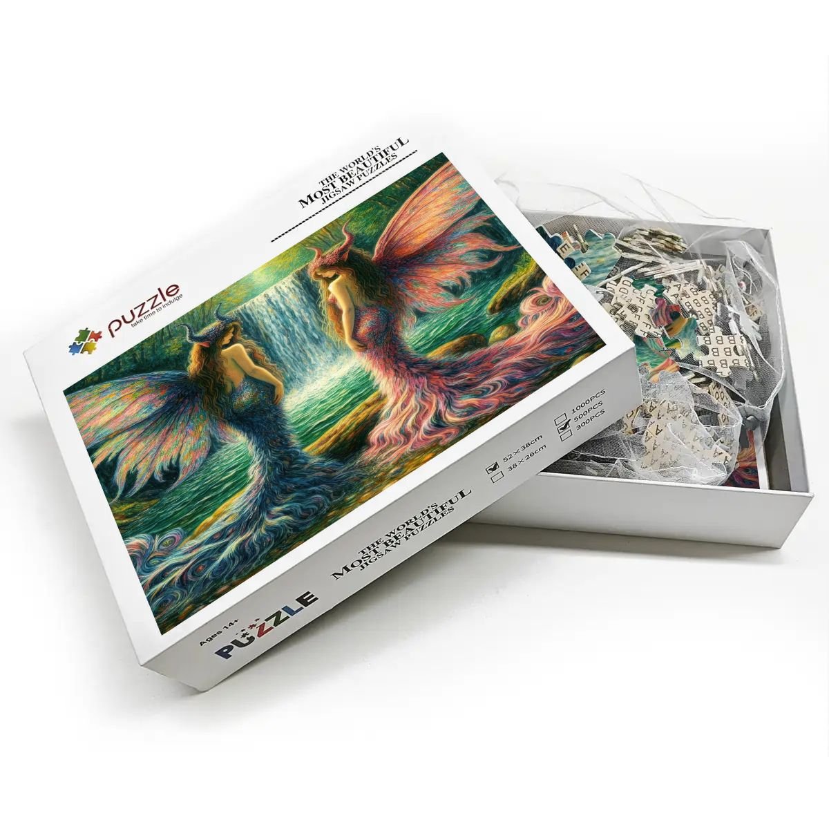 Sisters Wooden Jigsaw Puzzles 500 pcs - Gregg Acini Adoree Designs - Jigsaw Puzzle