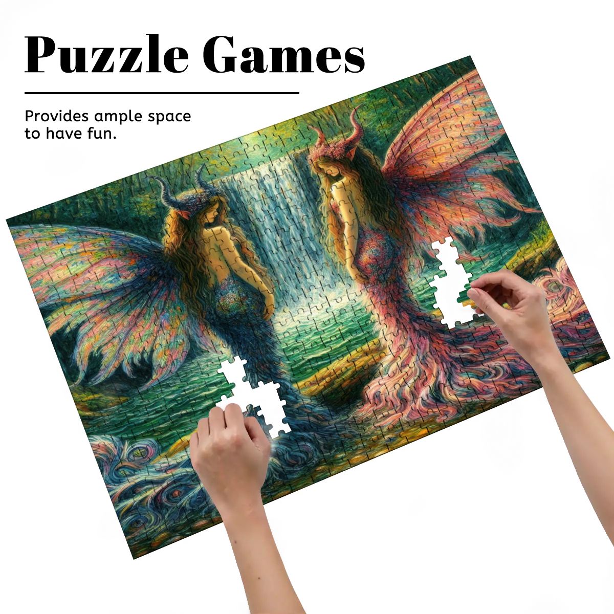 Sisters Wooden Jigsaw Puzzles 500 pcs - Gregg Acini Adoree Designs - Jigsaw Puzzle