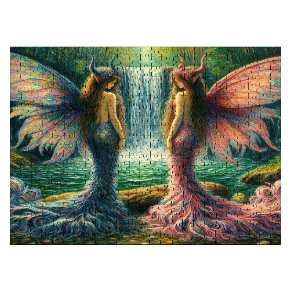 Sisters Wooden Jigsaw Puzzles 500 pcs - Gregg Acini Adoree Designs - Jigsaw Puzzle