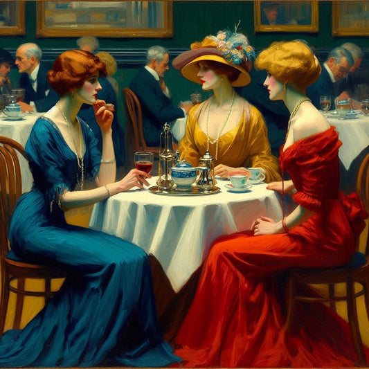Study of Ladies in a Cafe - Gregg Acini Adoree Designs -