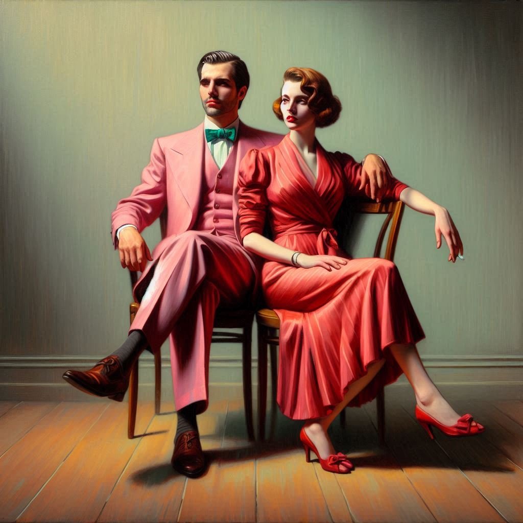 Study of Ladies in a Cafe - Gregg Acini Adoree Designs -