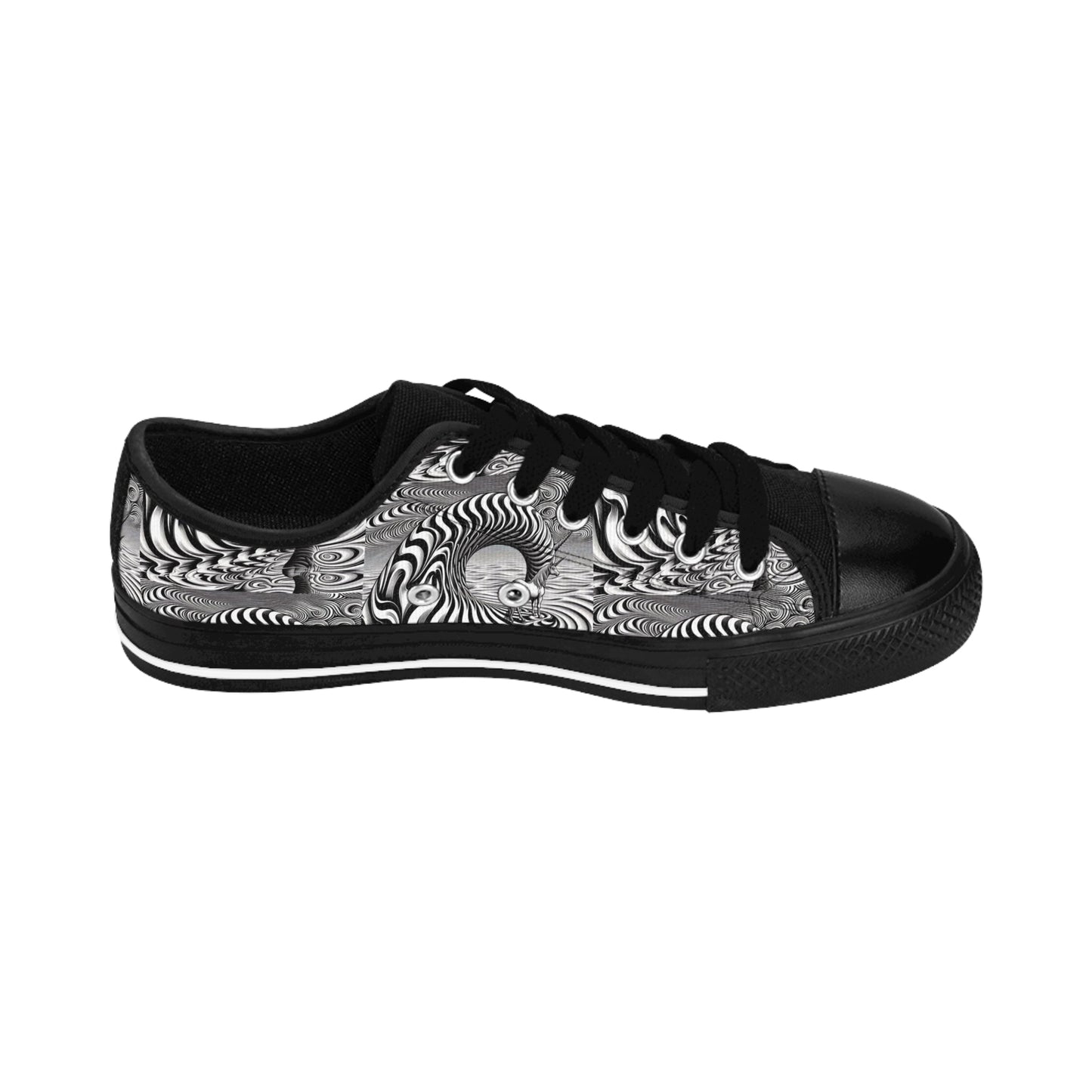 Stylish Men's Sneakers with Psychedelic Wave Design by Gregg Acini Adoree Designs - Gregg Acini Adoree Designs - Shoes