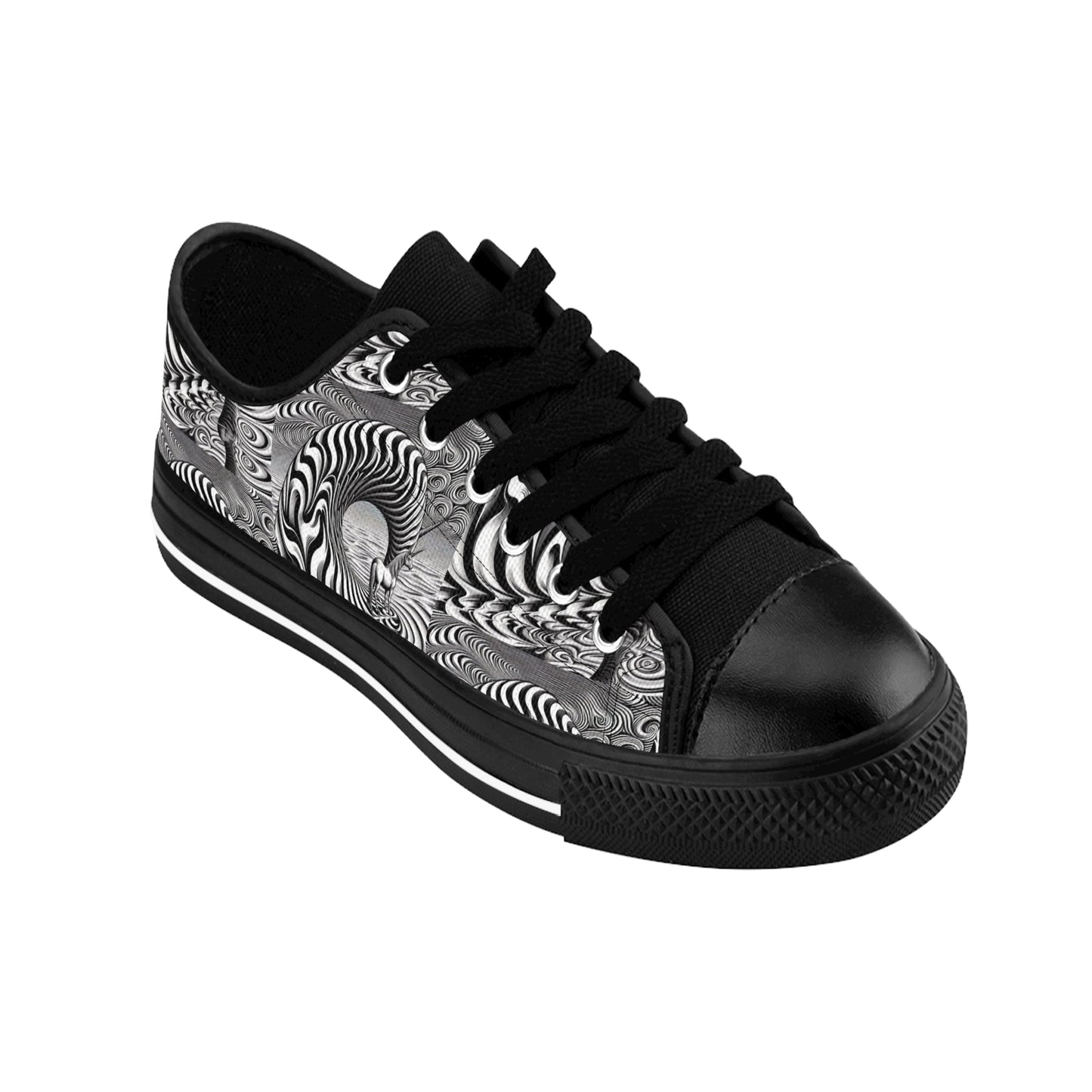 Stylish Men's Sneakers with Psychedelic Wave Design by Gregg Acini Adoree Designs - Gregg Acini Adoree Designs - Shoes