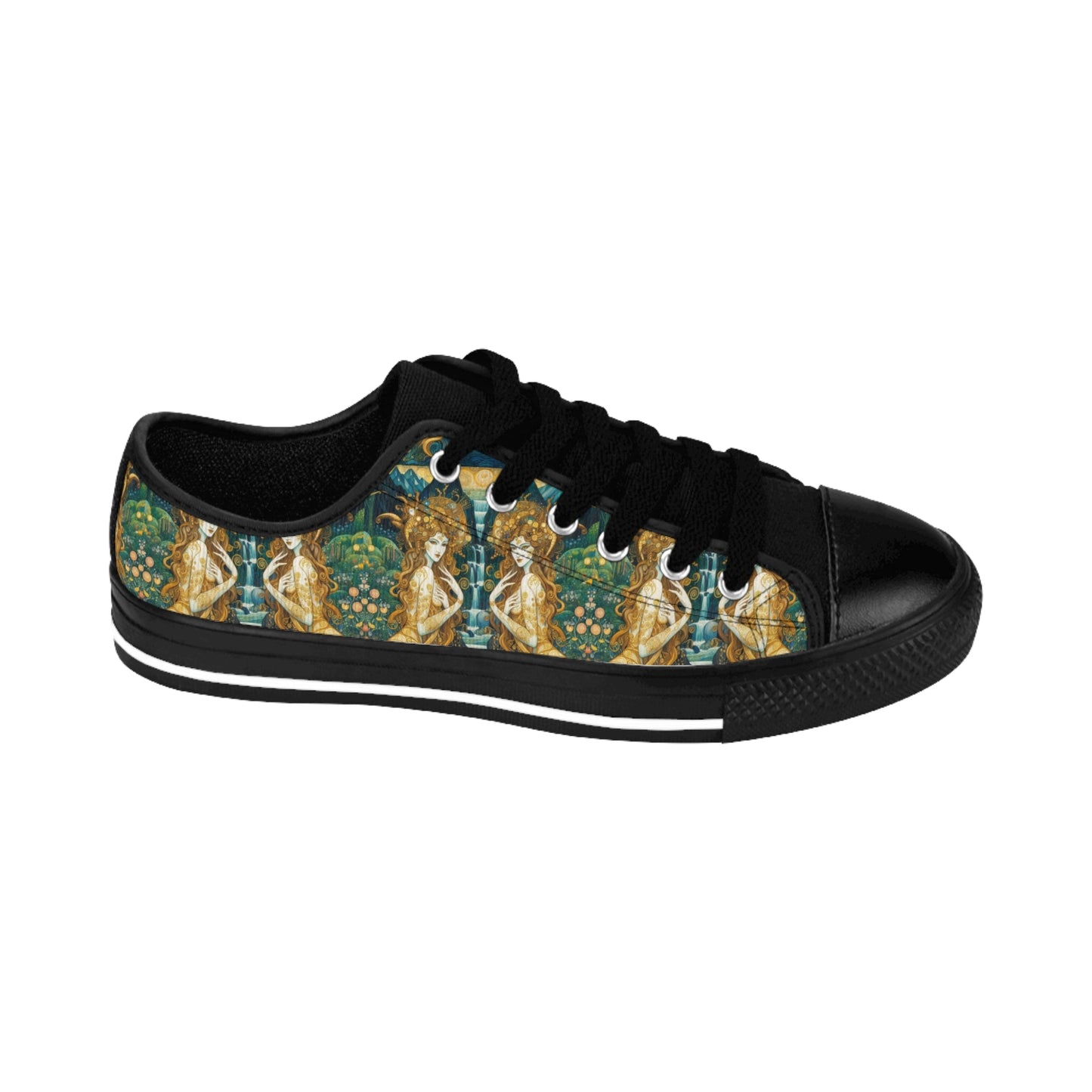 Stylish Men's Sneakers with Water Nymphs Design by Gregg Acini Adoree Designs - Gregg Acini Adoree Designs - Shoes