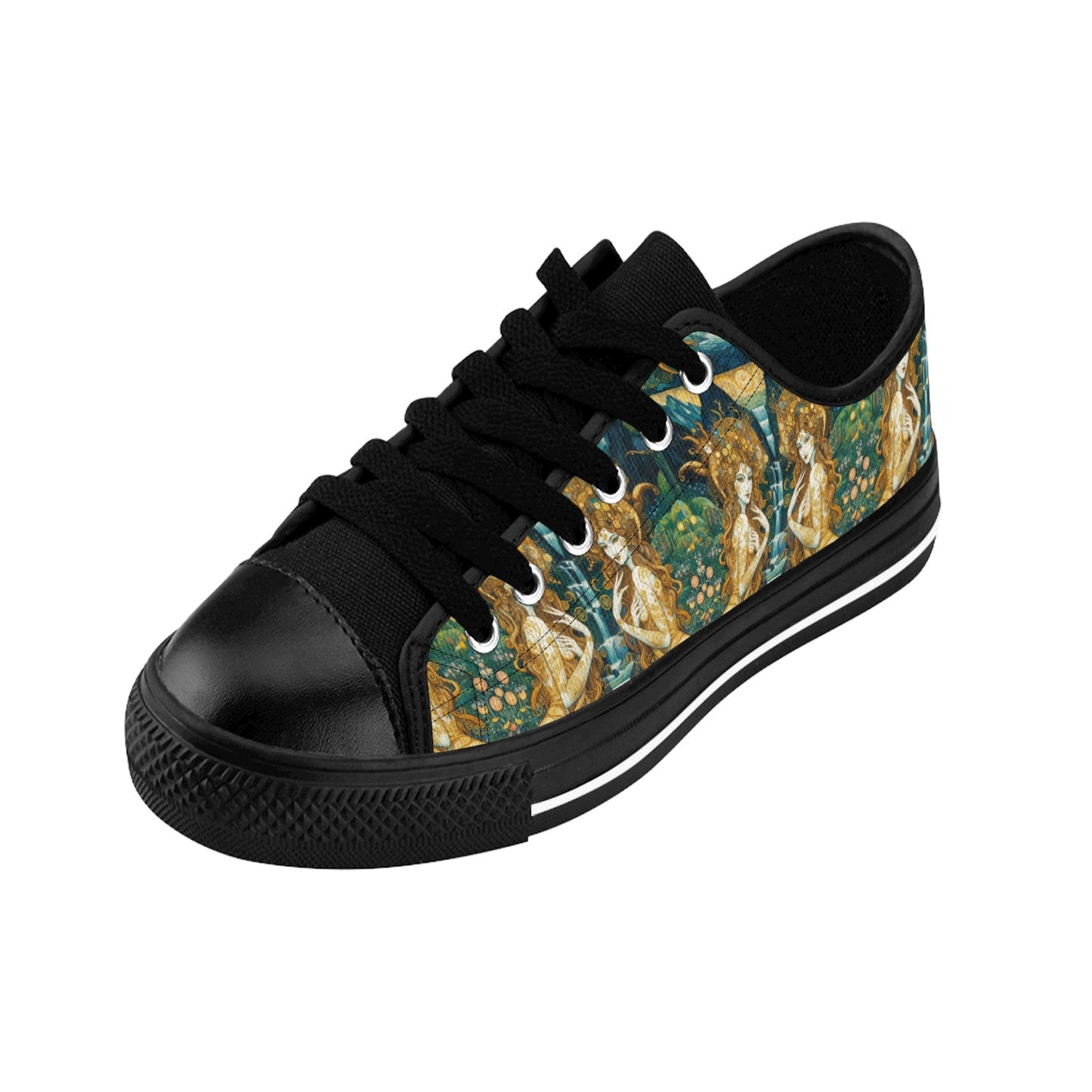 Stylish Men's Sneakers with Water Nymphs Design by Gregg Acini Adoree Designs - Gregg Acini Adoree Designs - Shoes