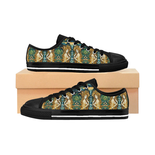 Stylish Men's Sneakers with Water Nymphs Design by Gregg Acini Adoree Designs - Gregg Acini Adoree Designs - Shoes
