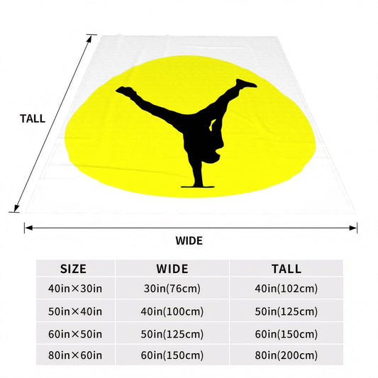 The Balance Guru 300 GSM Flannel Throw Blanket (Made in USA) - Gregg Acini Adoree Designs - Blanket