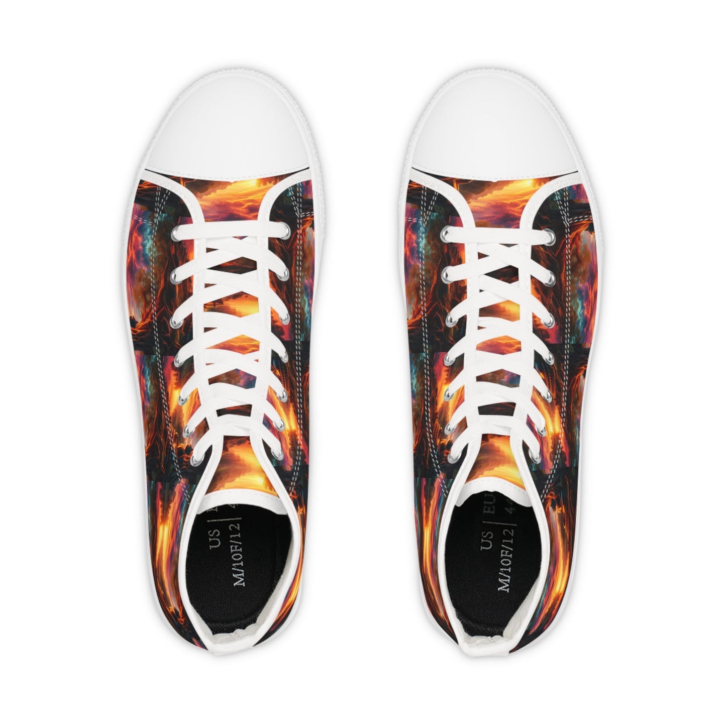 Tranquility Artistic High Top Sneakers by Gregg Acini Adoree Designs - Gregg Acini Adoree Designs - Shoes