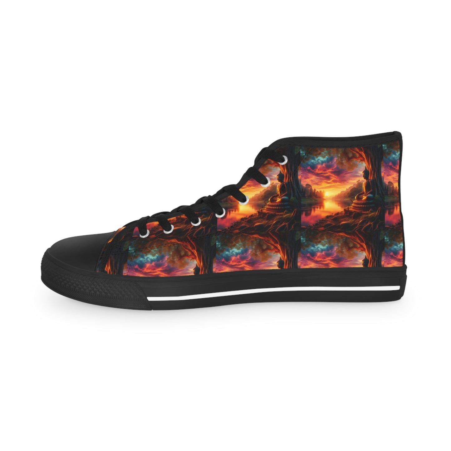Tranquility Artistic High Top Sneakers by Gregg Acini Adoree Designs - Gregg Acini Adoree Designs - Shoes