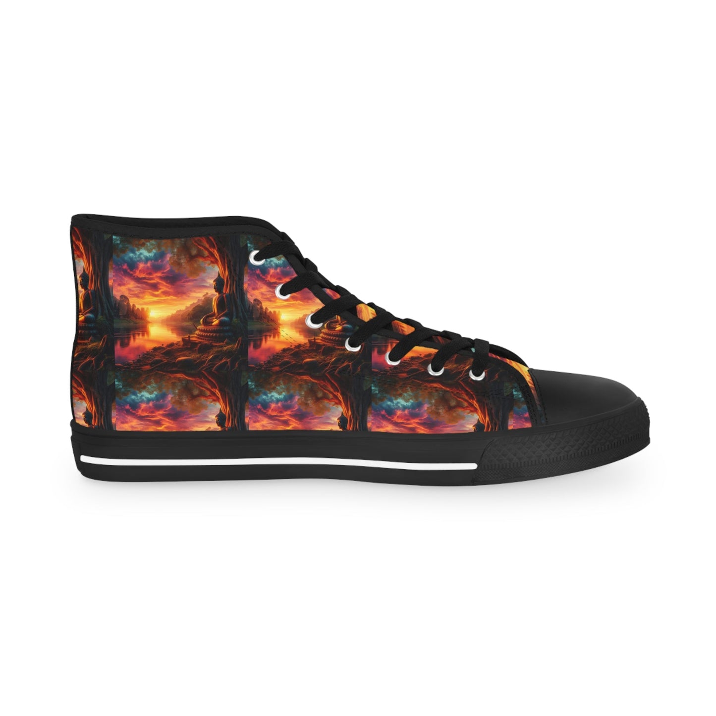 Tranquility Artistic High Top Sneakers by Gregg Acini Adoree Designs - Gregg Acini Adoree Designs - Shoes