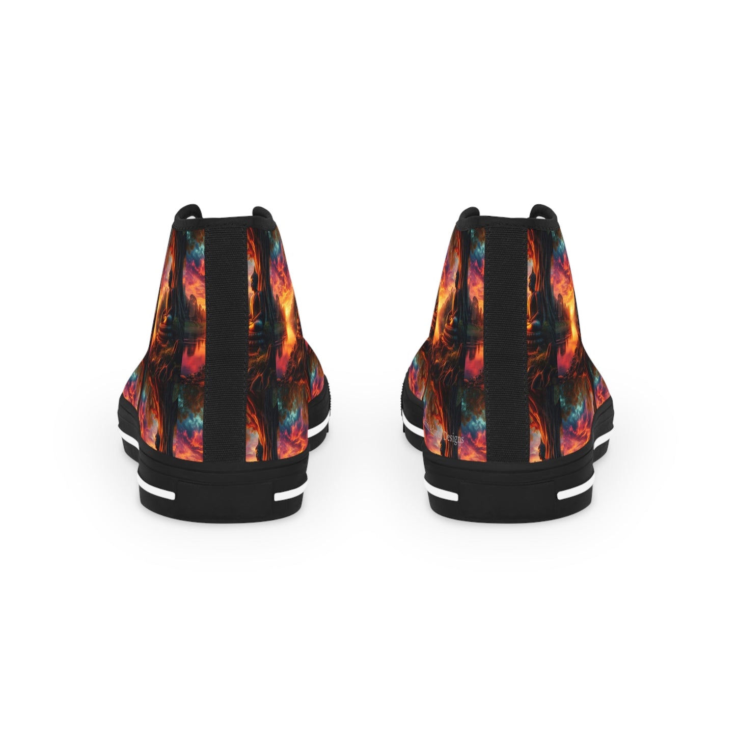 Tranquility Artistic High Top Sneakers by Gregg Acini Adoree Designs - Gregg Acini Adoree Designs - Shoes
