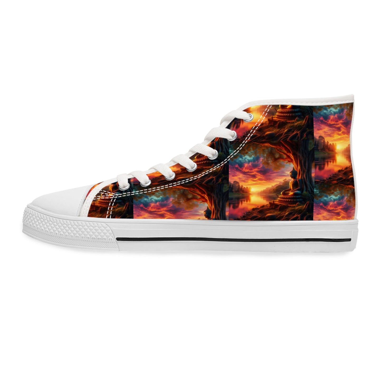 Tranquility High Top Sneakers for Women's Sizes - Gregg Acini Adoree Designs - Shoes