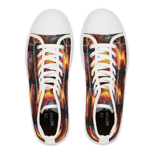 Tranquility High Top Sneakers for Women's Sizes - Gregg Acini Adoree Designs - Shoes