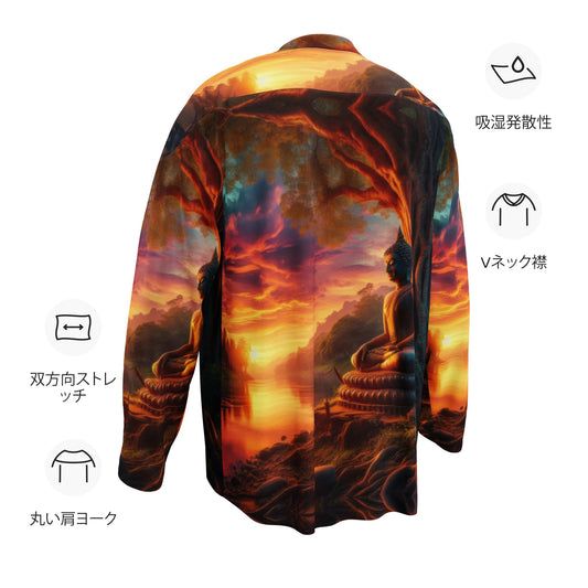 Tranquility Recycled hockey fan jersey by Gregg Acini Adoree Designs - Gregg Acini Adoree Designs - Hockey Jersey