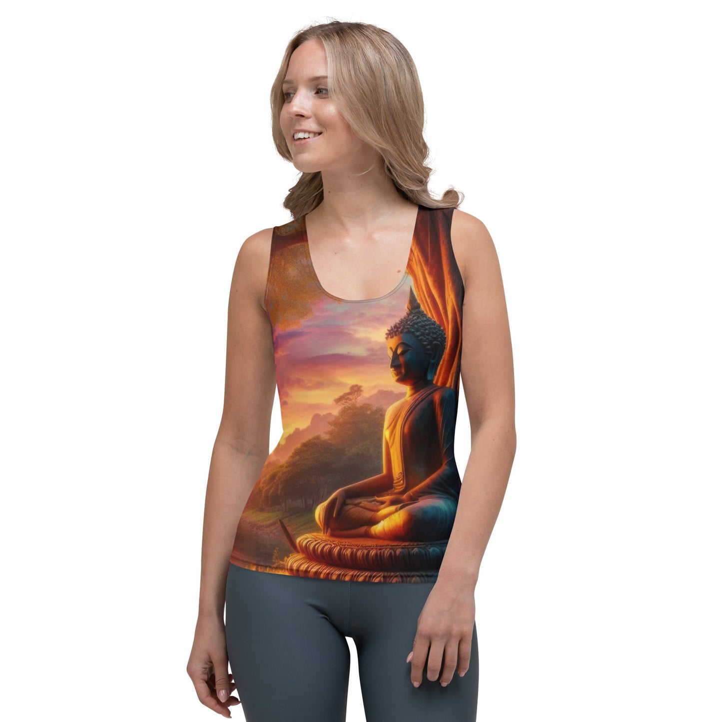 Tranquility Sublimation Cut & Sew Tank Top - Gregg Acini Adoree Designs - Tank Top