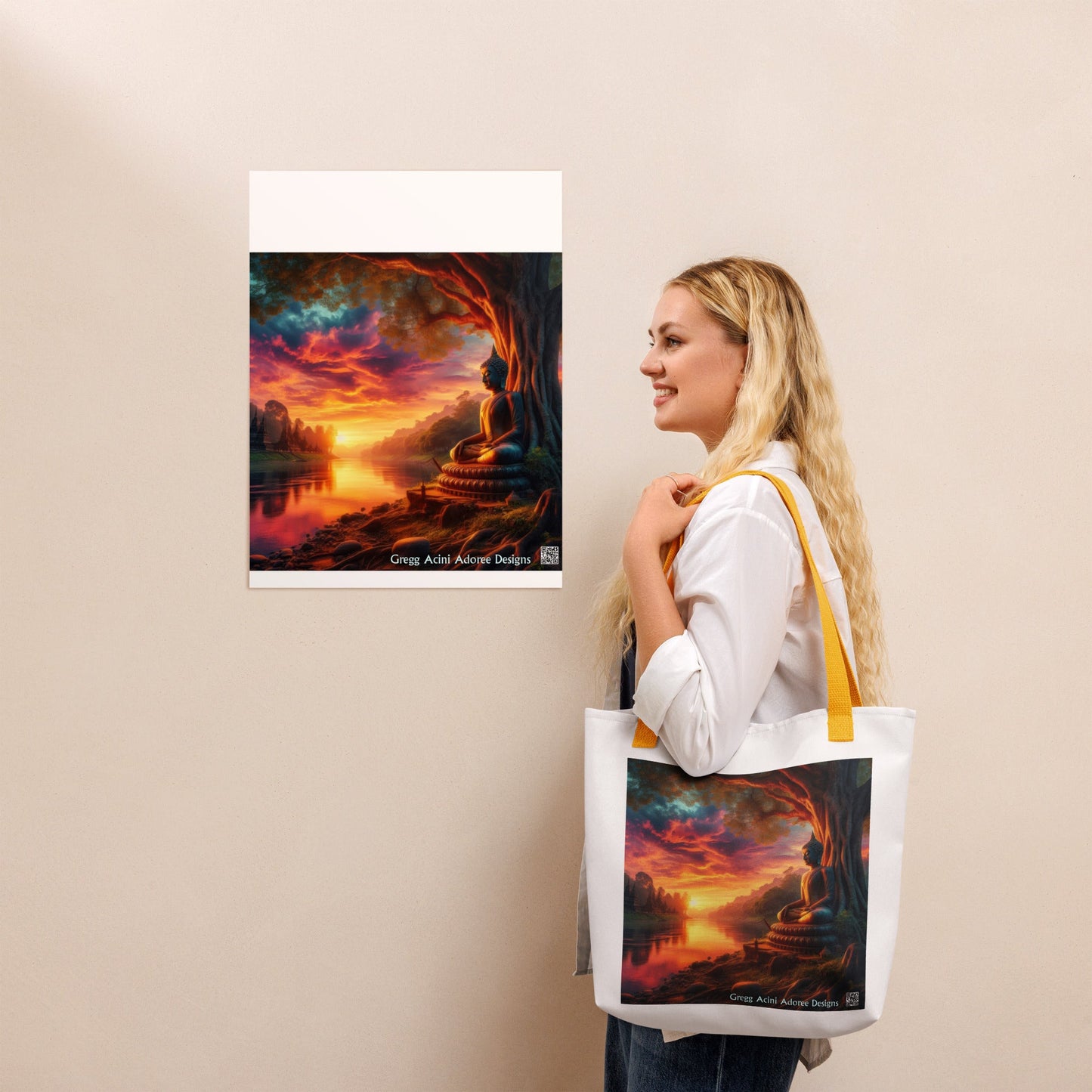 Tranquility Tote bag by Gregg Acini Adoree Designs - Gregg Acini Adoree Designs - Tote Bag
