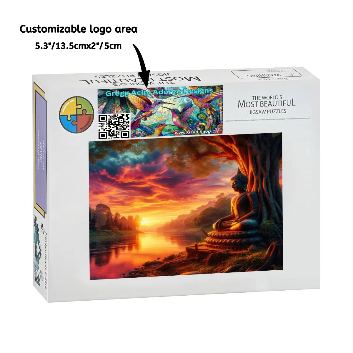 Tranquility Wooden Jigsaw Puzzles 1000 pcs (Horizontal) - Gregg Acini Adoree Designs - Jigsaw Puzzle