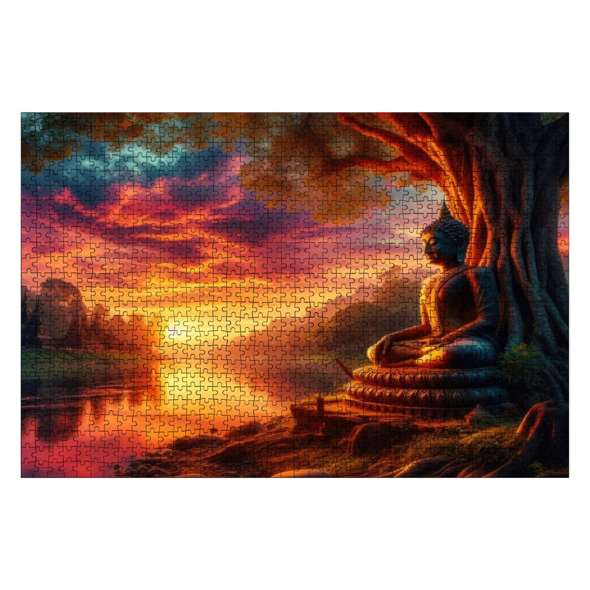 Tranquility Wooden Jigsaw Puzzles 1000 pcs (Horizontal) - Gregg Acini Adoree Designs - Jigsaw Puzzle