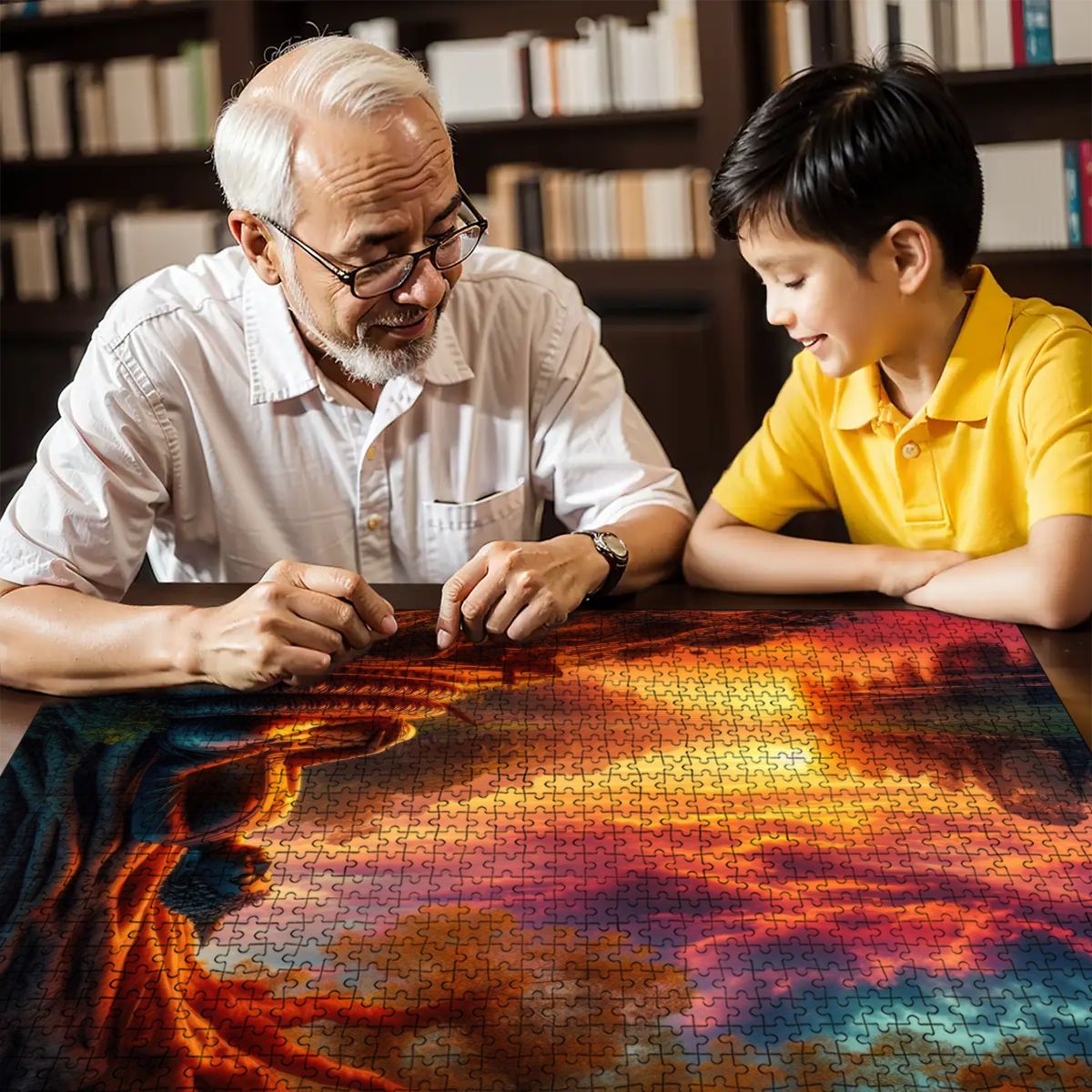Tranquility Wooden Jigsaw Puzzles 1000 pcs (Horizontal) - Gregg Acini Adoree Designs - Jigsaw Puzzle