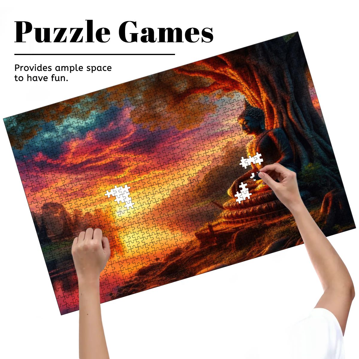 Tranquility Wooden Jigsaw Puzzles 1000 pcs (Horizontal) - Gregg Acini Adoree Designs - Jigsaw Puzzle