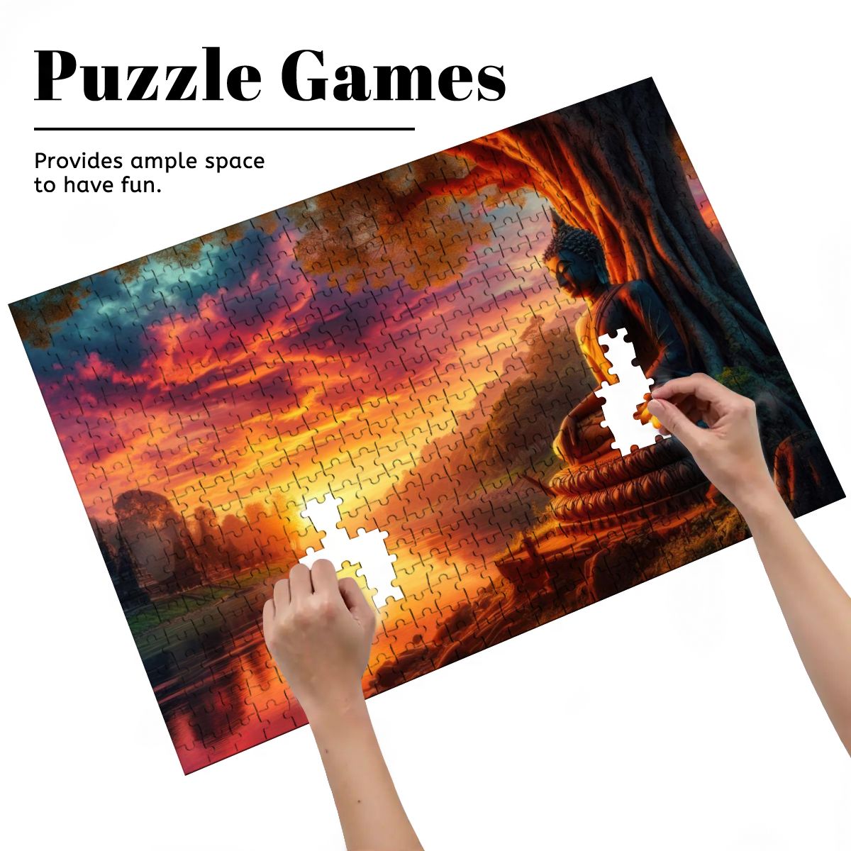 Tranquility Wooden Jigsaw Puzzles 500 pcs - Gregg Acini Adoree Designs - Jigsaw Puzzle
