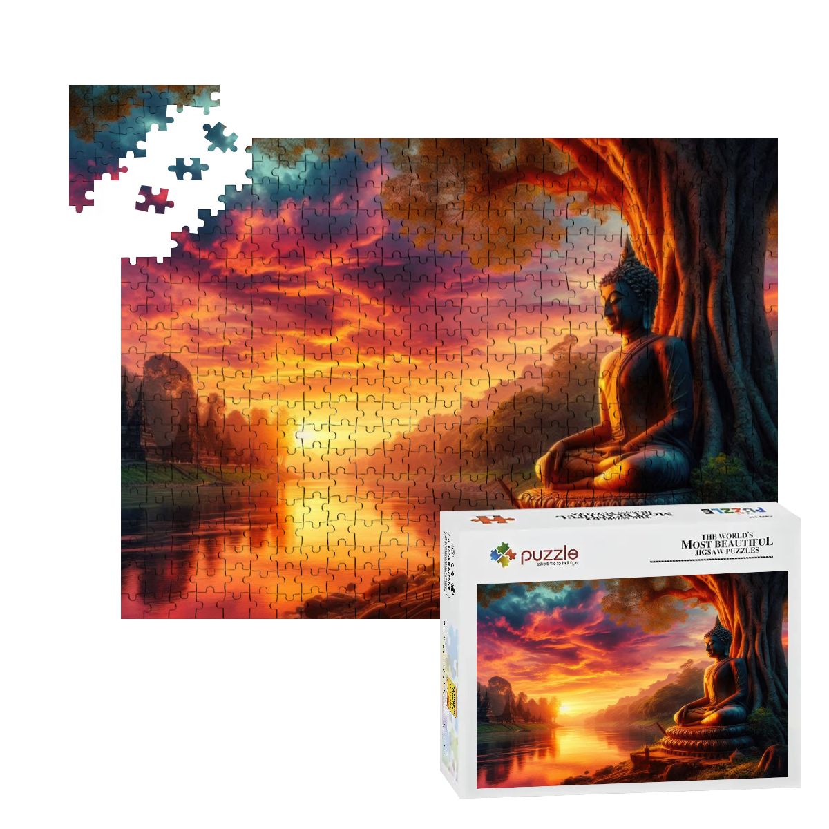 Tranquility Wooden Jigsaw Puzzles 500 pcs - Gregg Acini Adoree Designs - Jigsaw Puzzle
