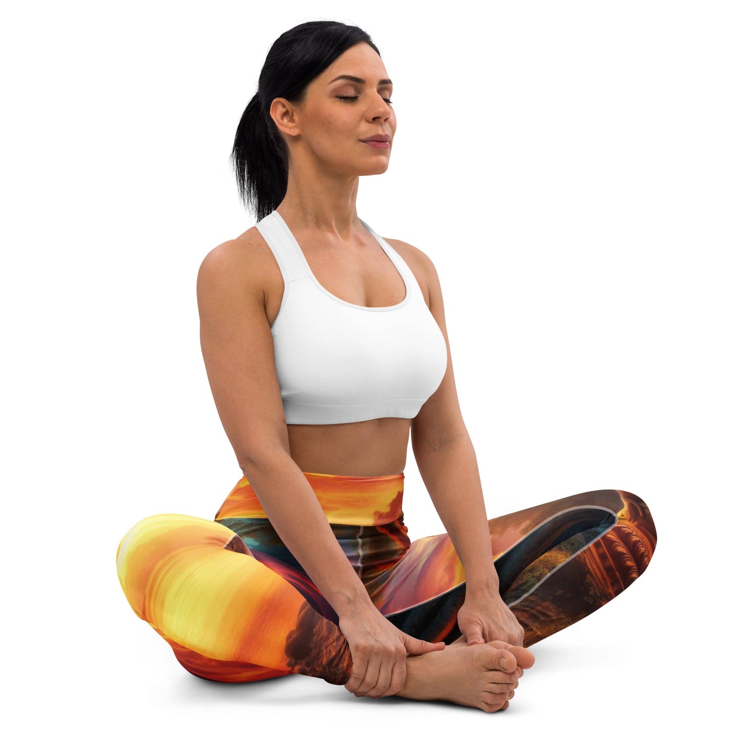Tranquility Yoga Leggings - Gregg Acini Adoree Designs - Leggings