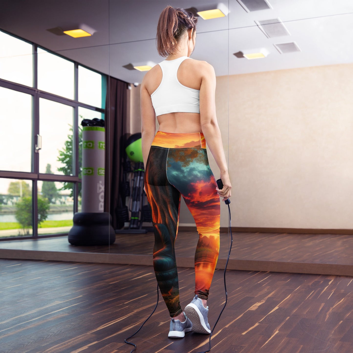 Tranquility Yoga Leggings - Gregg Acini Adoree Designs - Leggings