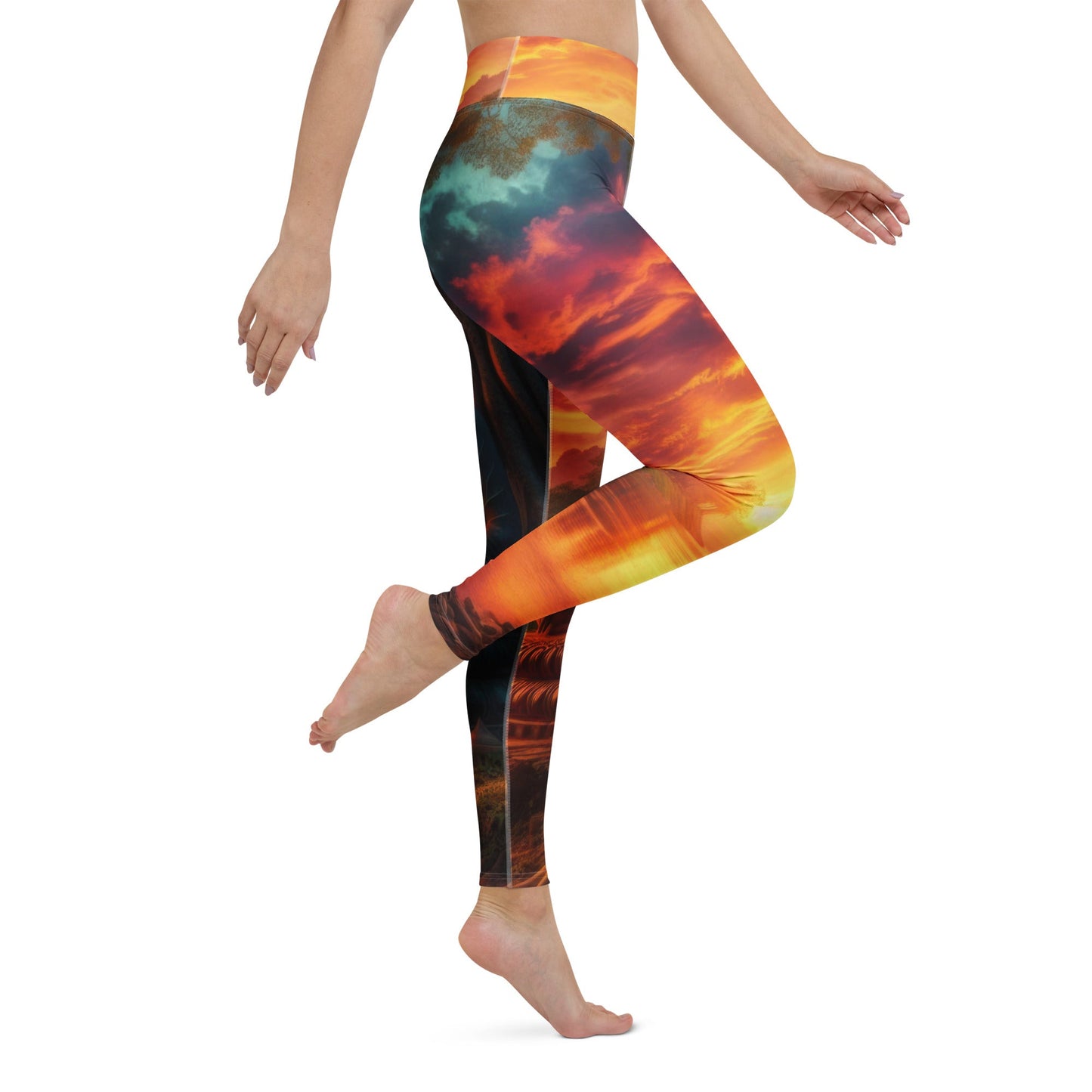 Tranquility Yoga Leggings - Gregg Acini Adoree Designs - Leggings