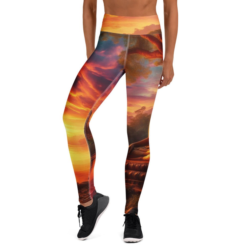 Tranquility Yoga Leggings - Gregg Acini Adoree Designs - Leggings