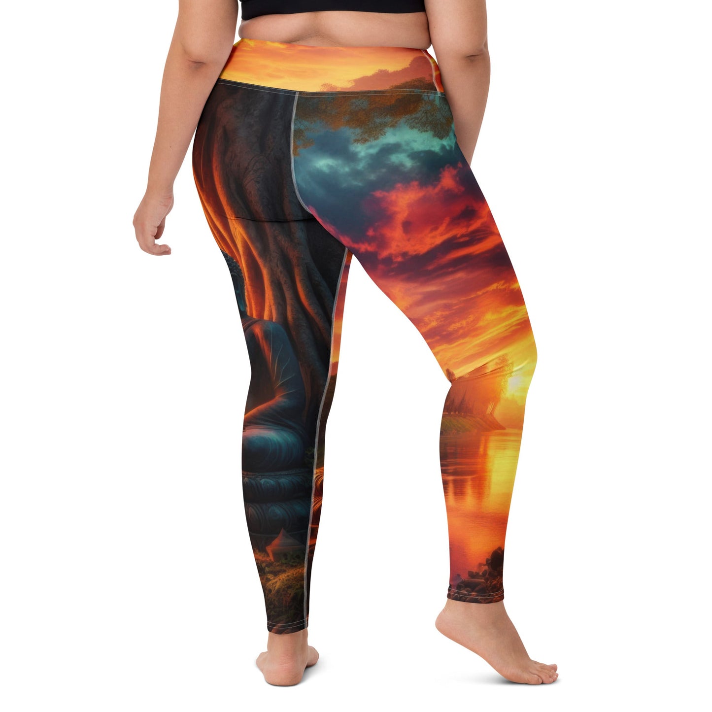 Tranquility Yoga Leggings - Gregg Acini Adoree Designs - Leggings