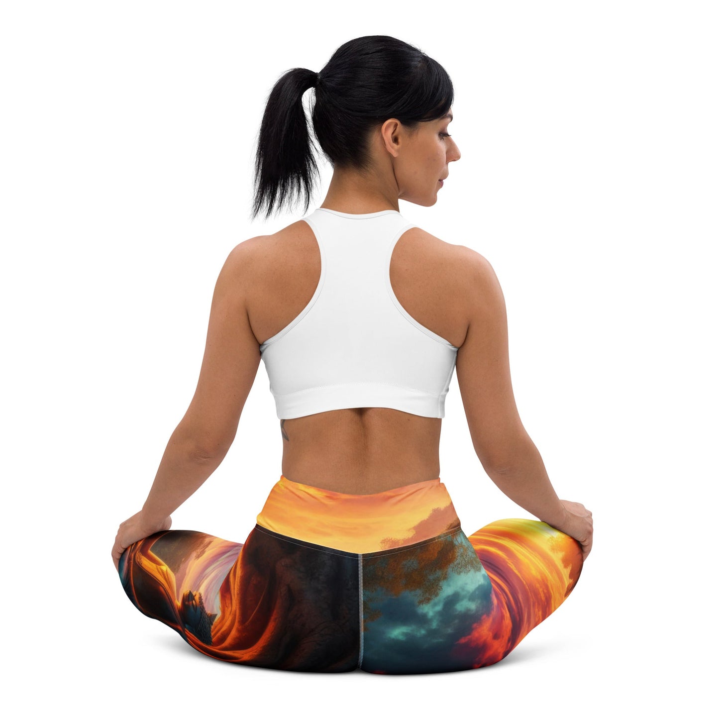 Tranquility Yoga Leggings - Gregg Acini Adoree Designs - Leggings