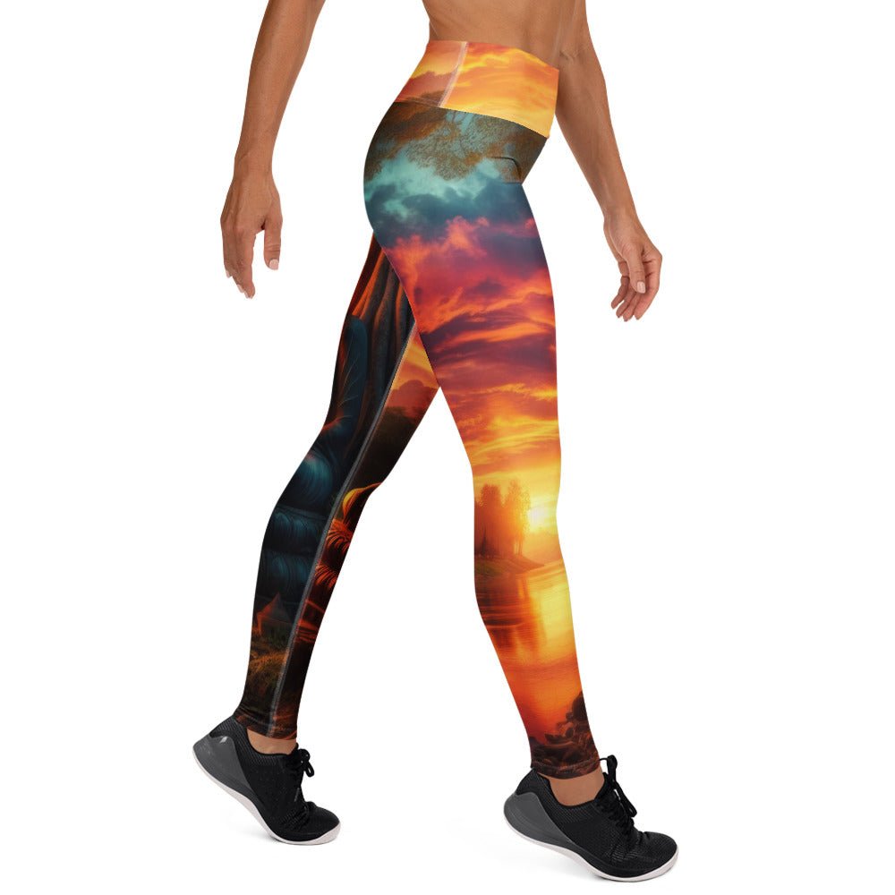 Tranquility Yoga Leggings - Gregg Acini Adoree Designs - Leggings