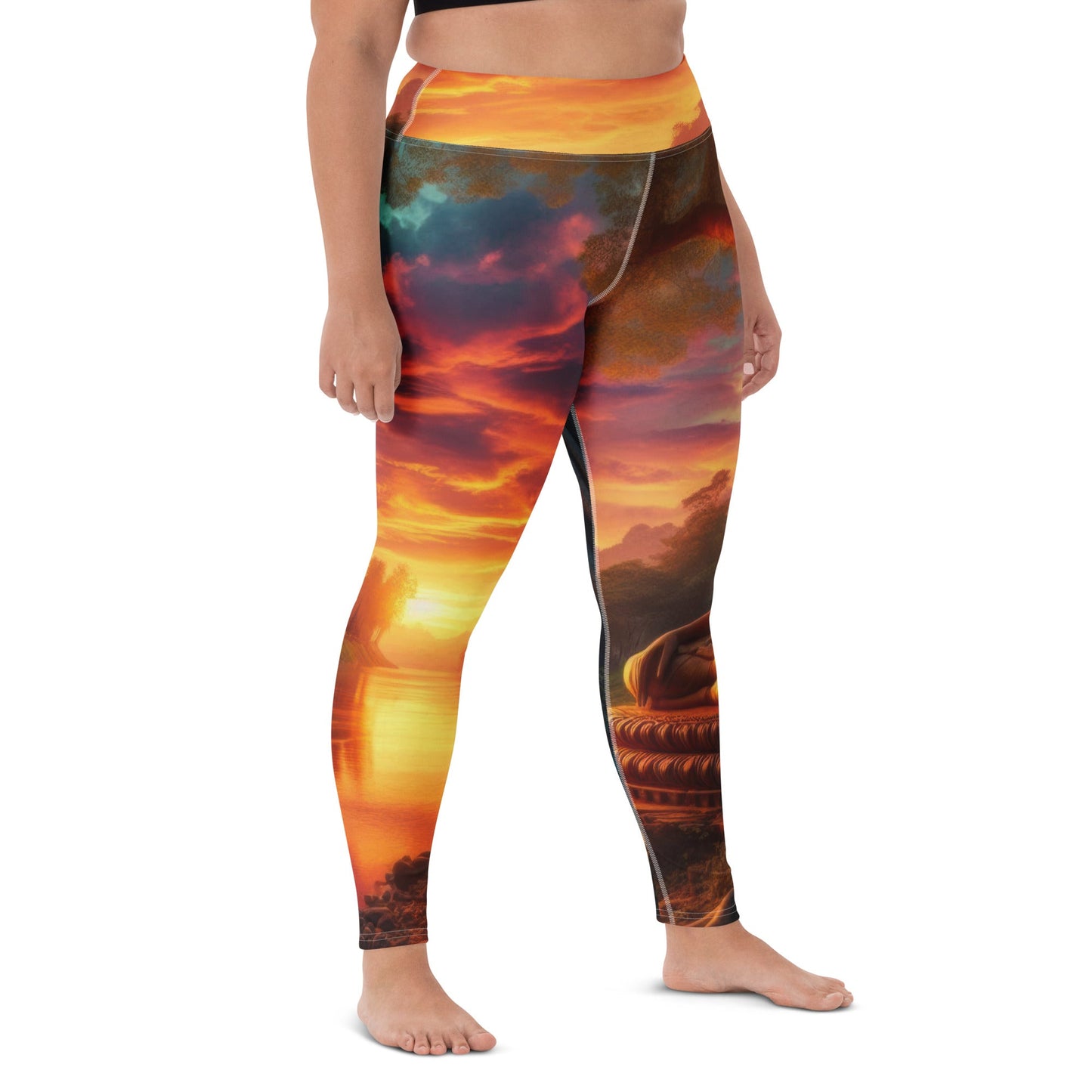 Tranquility Yoga Leggings - Gregg Acini Adoree Designs - Leggings