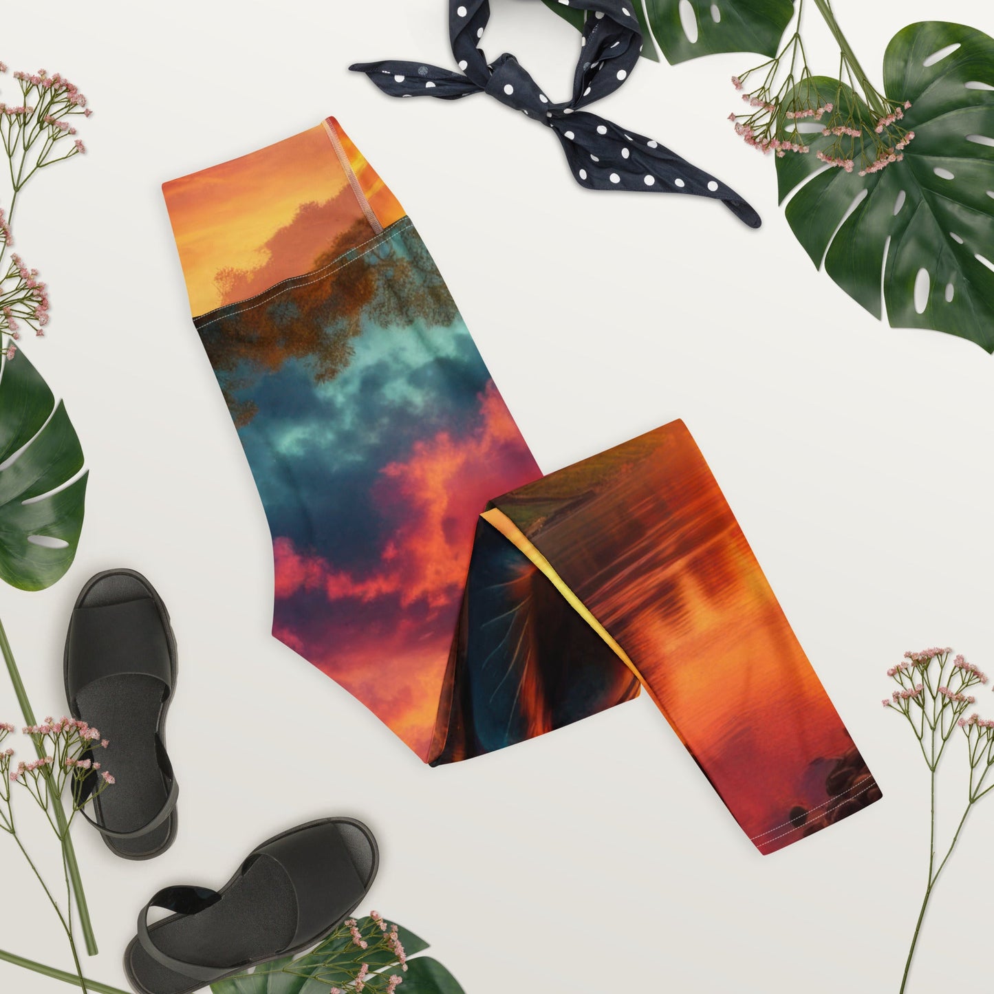 Tranquility Yoga Leggings - Gregg Acini Adoree Designs - Leggings