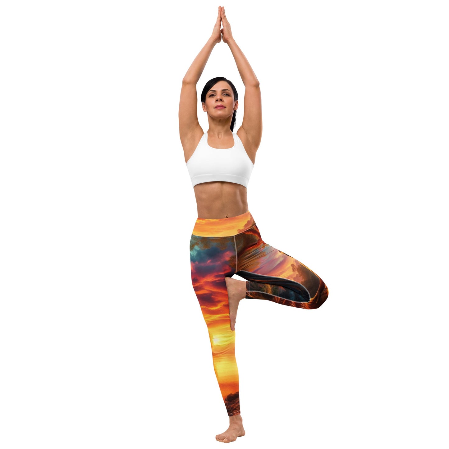 Tranquility Yoga Leggings - Gregg Acini Adoree Designs - Leggings