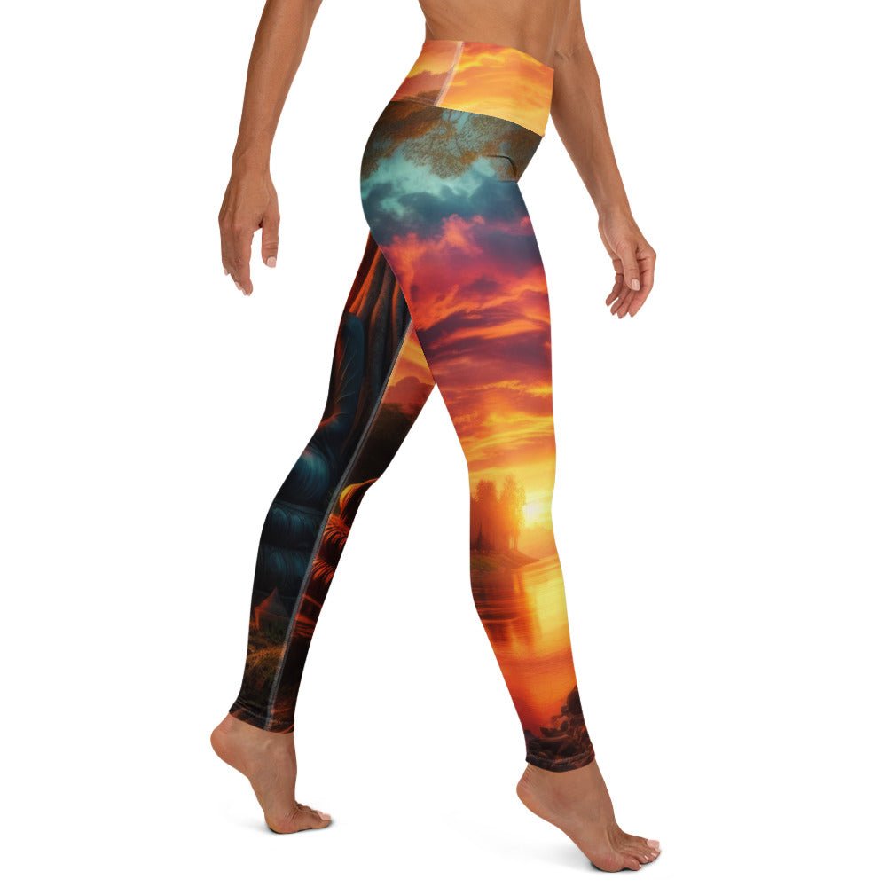 Tranquility Yoga Leggings - Gregg Acini Adoree Designs - Leggings